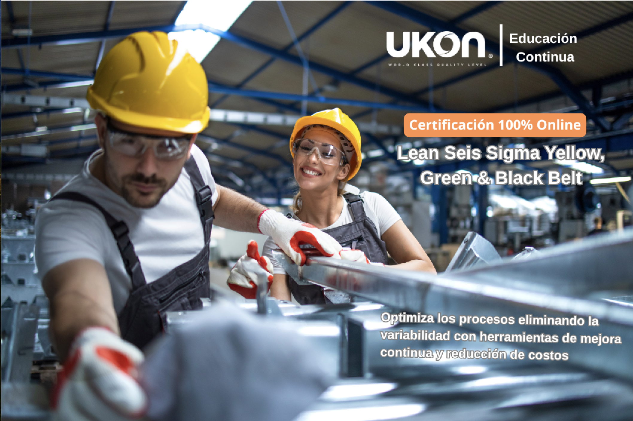 Certificación Lean Seis Sigma Nivel Yellow, Green & Black Belt.